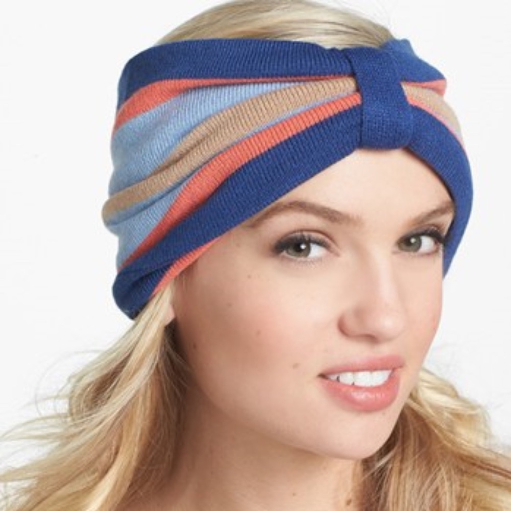 BCBGeneration Green/Brown Stripe Headwrap/Headband/Earwarmer